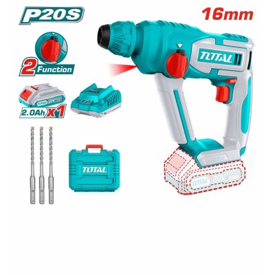 აკ. პერფორატორი 20V, 1,5ჯ, 16მმ TOTAL TRHLI201681