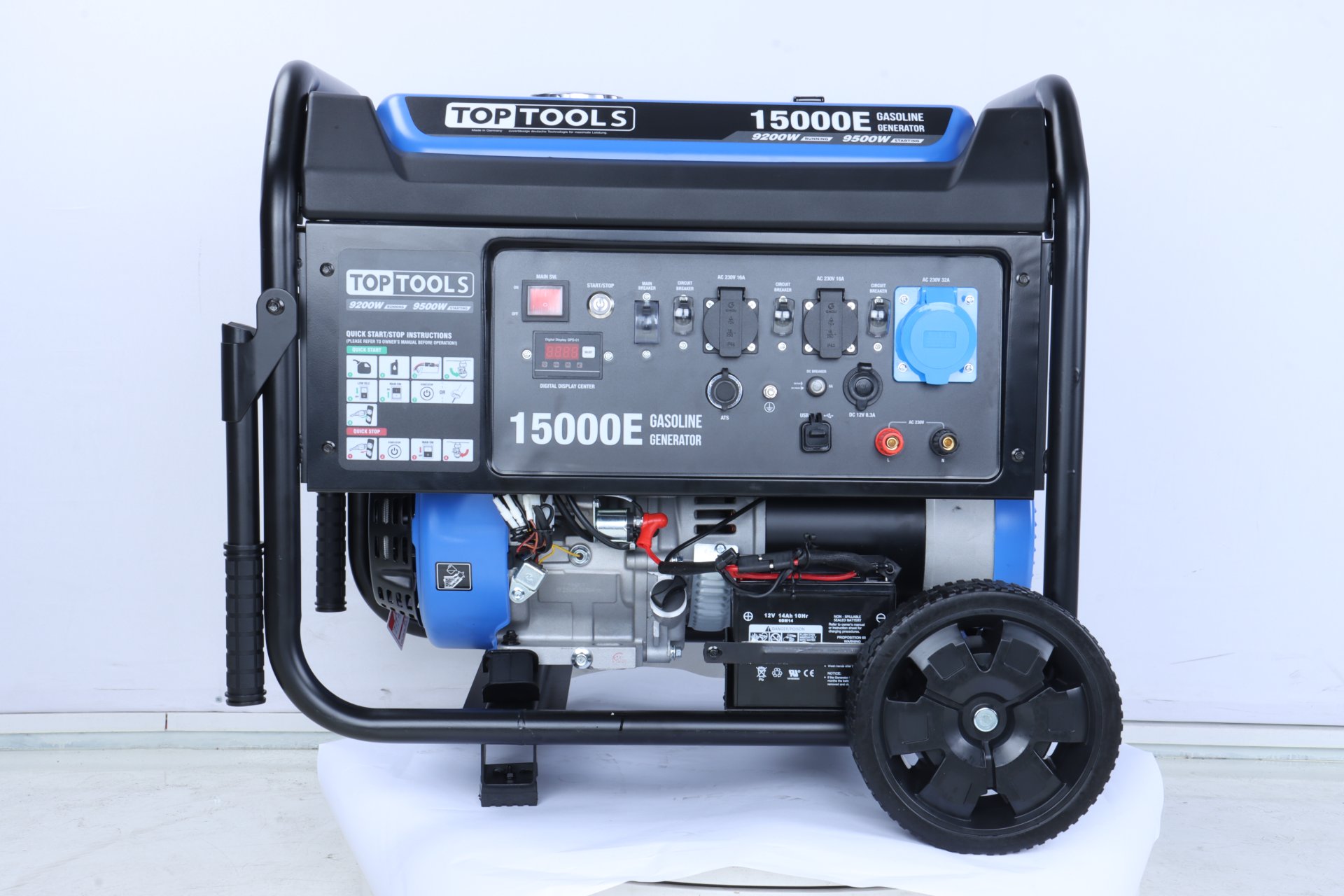 სინქრონული გენერატორი TOPTOOLS DK15000E