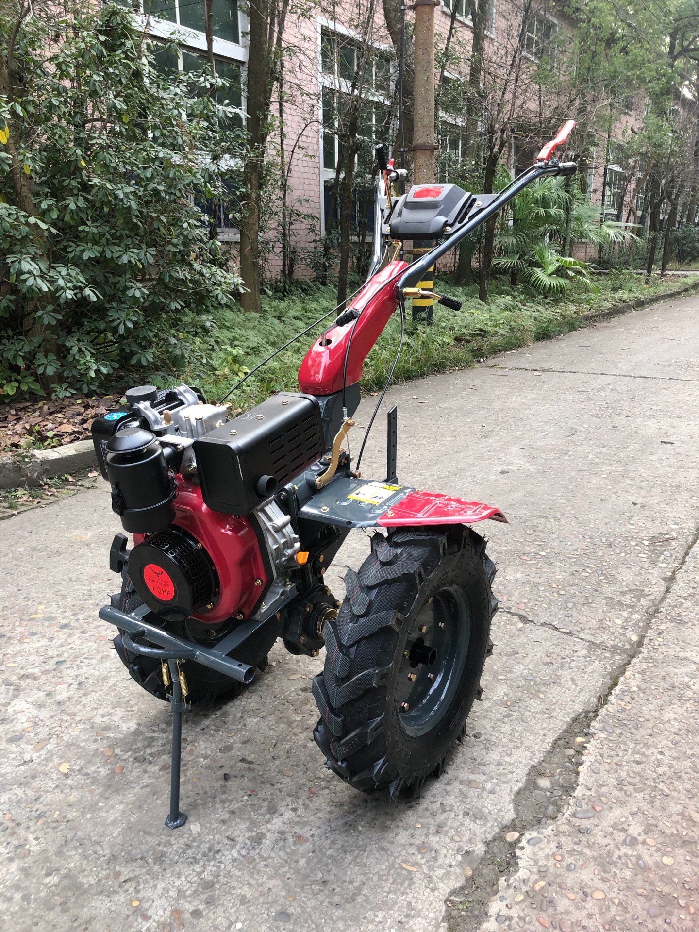 მოტობლოკი TOPTOOLS - დიზელის ძრავზე 7 ცხენის ძალით 178F / მსხვილღერძიანი